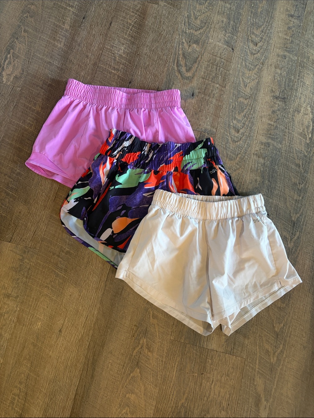 Athletic Works/DSG Girl’s Shorts - Pink, Multicolor, White Youth 10-12